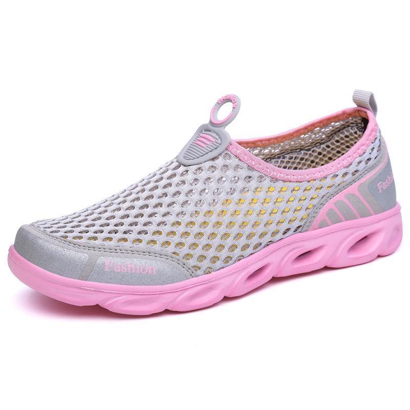 Heren Mesh Instappers Ademend Holle Zool Lichtgewicht Casual Zomerschoeisel