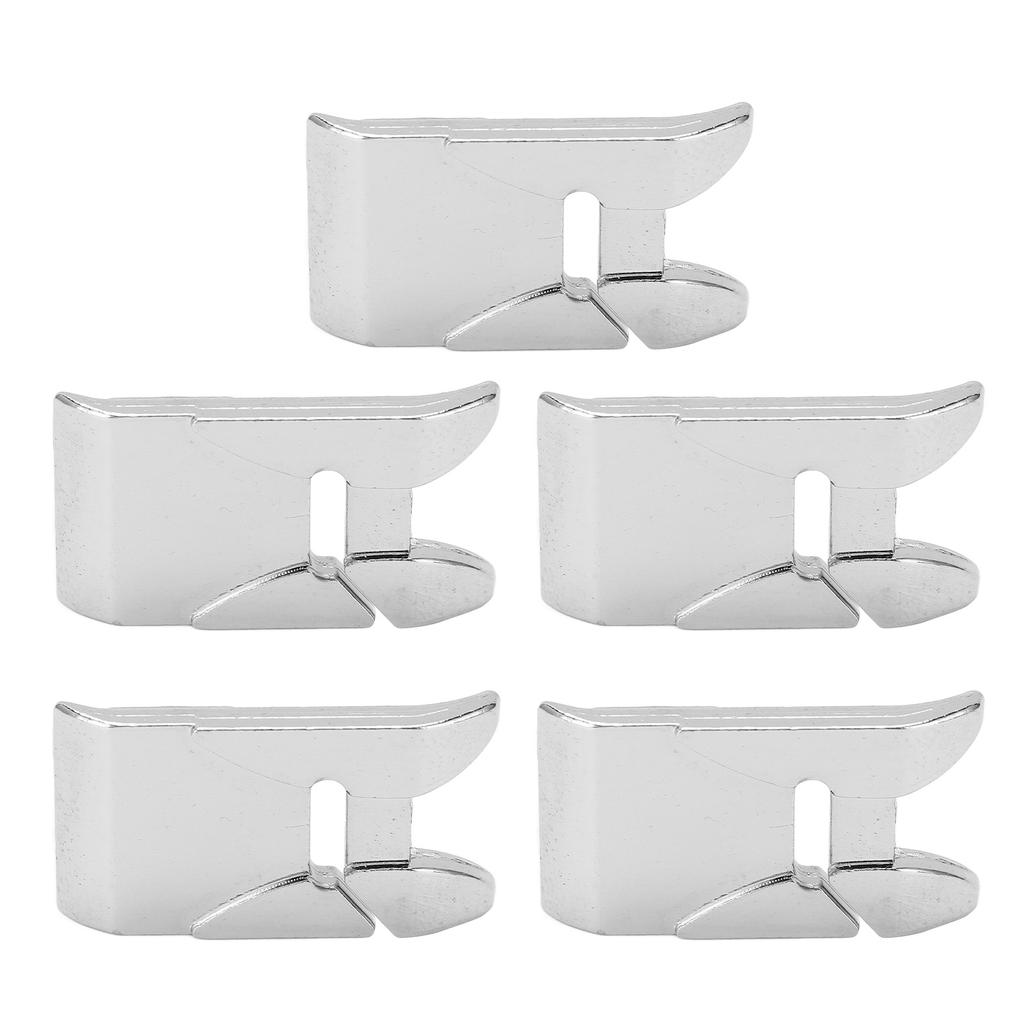 5 Stück Dichtstich Nähfuß Klare Sicht Reibungslose Verwendung Leichter Arbeitsbuchstoff Nähfuß für Haushaltsnähmaschine