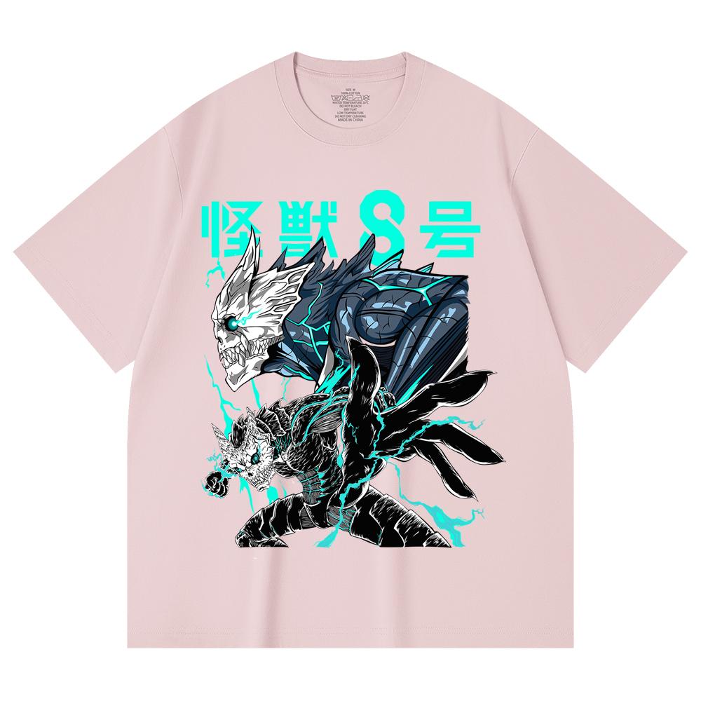 230 Gsm 100% Cotton Kaiju No 8 V4 Print Unisex Heavy Cotton T Shirt