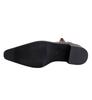 578-10 Retro Hand-Scratched Women's Ankle Boots, European & American Style, Winter Chunky Mid-Heel, Pointed Toe Short Knight Boots