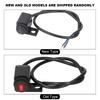 Waterproof Handlebar Switch Headlight Fog Lamp ONOFFON Button for Motorcycle ATV with 0.4in Mounting Hole(Right Side )
