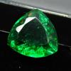 Natural Green Emerald Loose Gemstone 8 ct Certifeid Colombian Trillion Cut for Jewelry Designs