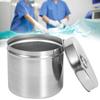 Edelstahl Salbentopf Verbandwattebox Iodophor Gazebehälter 12cm   4.7in