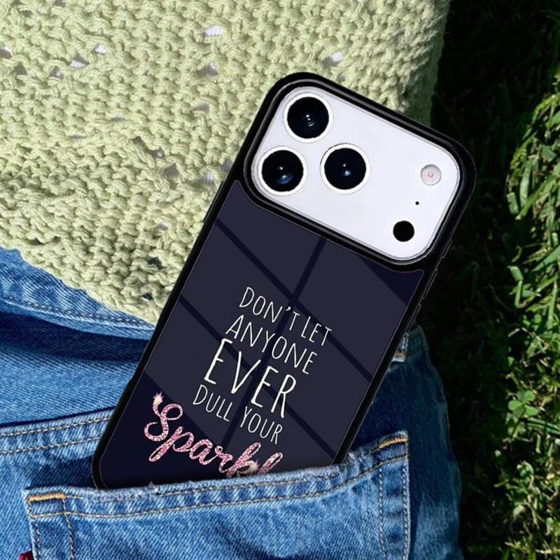 SPARKLE INSPIRATION Handyhülle Für iPhone 17 AIR 16 Pro Max 15 14 Pro 11 12 13 Stoßfeste Silikonhülle