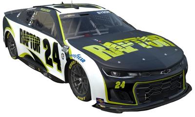 Salvinos Model NASCAR 2023 Camaro ZL1 Hendricks Motorsports William Byron Raptor Model Plastikowy SJMHMC2023WBP J.R. 1/24