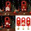 Unique Christmas Door Handle Hanger Christmas Series Figurine Door Hangings Comfortable Easy Install Festival Decors