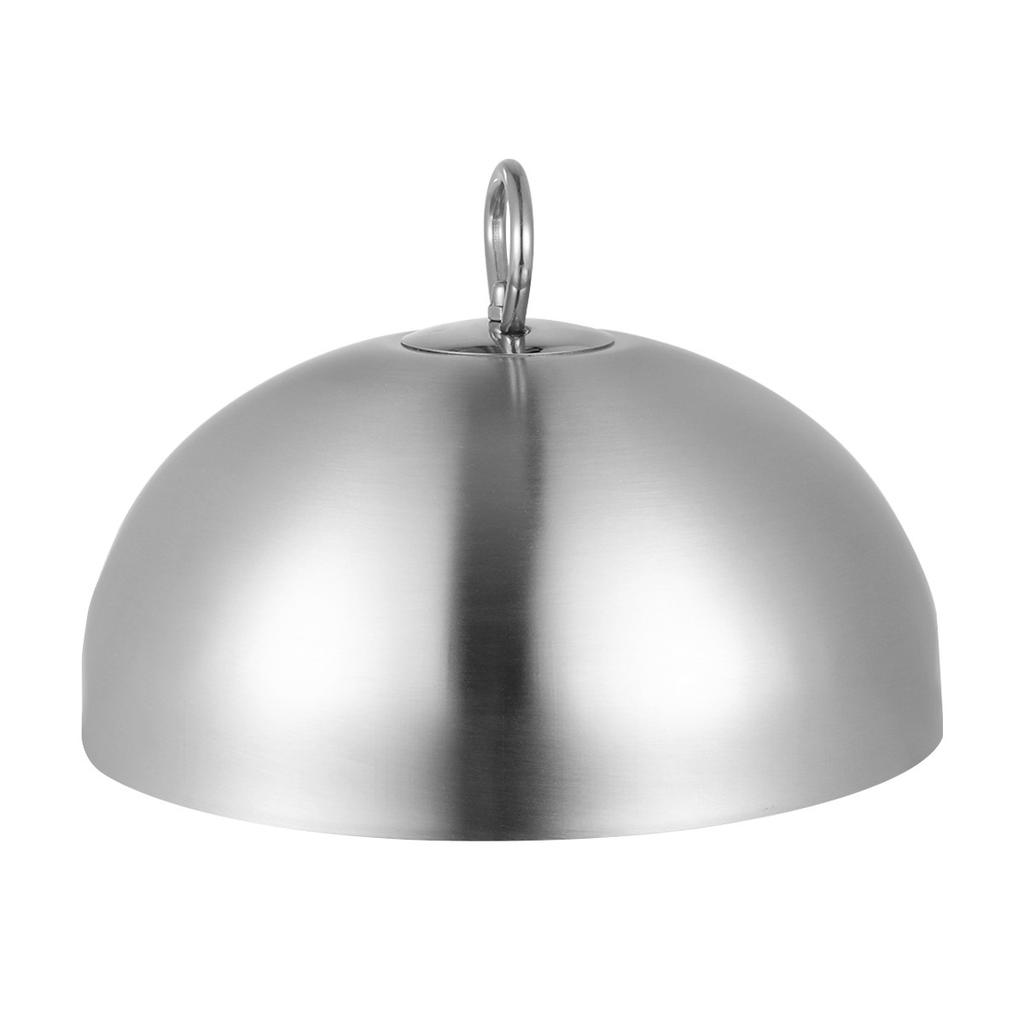 Stainless Steel Cooking Lid 28Cm Steak Cover Dome Handle Anti Oil Splashing Cover Metal Cloche Food Cooking Tool for Restaurant