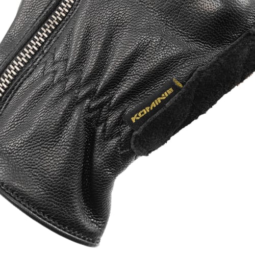 Komine GK-263 Leather Gloves for Motorcycles Black S