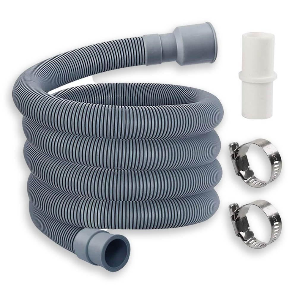 2meter Washing Machine Dishwasher Drain Waste Hose Waste Water Outlet Expel Soft Tube PP Plastic Stretchable Drain Flexible Hose