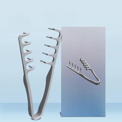 Pettine Styling Capelli Volumizzante a Denti Larghi Uomo Radici Soffici Pettini Parrucchiere Ricci Naturali Permanente Capelli Accessori Cura Nero 1 Pezzo