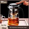 ZISIZ Heat-Resistant Glass Tea Infuser Pot