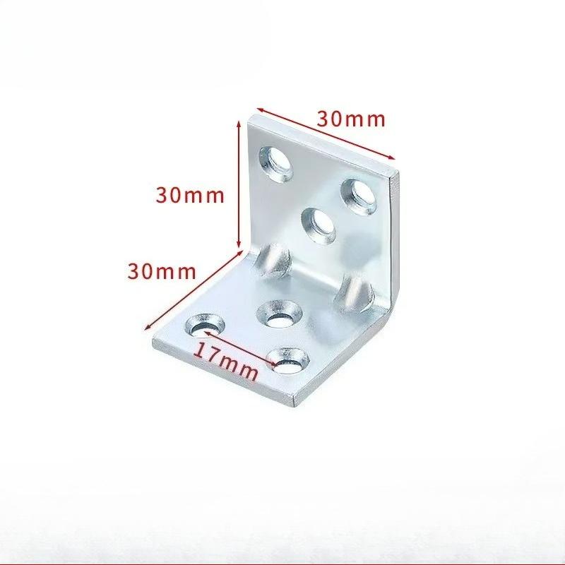 2PCS Furniture Corner Connector Set Metal Trapeziform Cabinet Angle Bracket Sturdy Triangle Corner Brace Universal Support