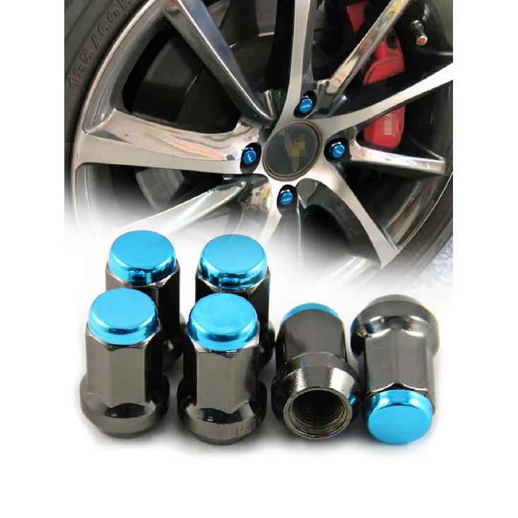 20pcs Car Wheel Rims Lug Bolts M12x1.25/1.5 Steel Anti Theft Universal Racing Wheel Nuts Fit for Nissan Toyota Mazda Auto Parts