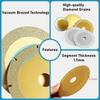 Diamond Sand Angle Grinder Saw Blade Silver/Gold Diamond Grinding Blade  Stone Processing