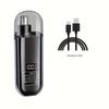 Electric Nose Hair Trimmer with LED Display Rechargeable Portable Painless Hair Remover for Men Women