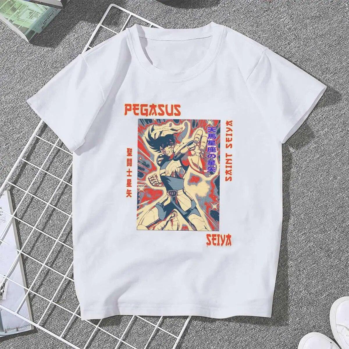 

Винтажные женские рубашки Pegasus Andromeda Art Saint Seiya Manga, винтажная женская одежда больших размеров в стиле Харадзюку, повседневные женские блузки 3XL