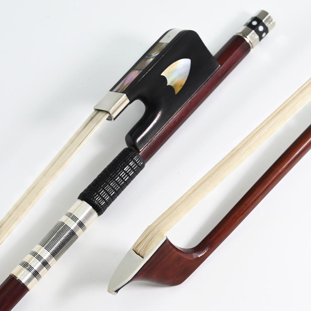 PERNAMBUCO Cellobogen in voller Größe für professionelle Musiker, tiefer und kraftvoller Klang, Naturrosshaar, Art.-Nr. 430C