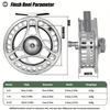 Premium Aluminum Alloy Stainless Steel Large Fly Fishing Reel - Smooth CNC Machining Suitable for Ice Fishing and Fly Fishing Fly Fishing Reel