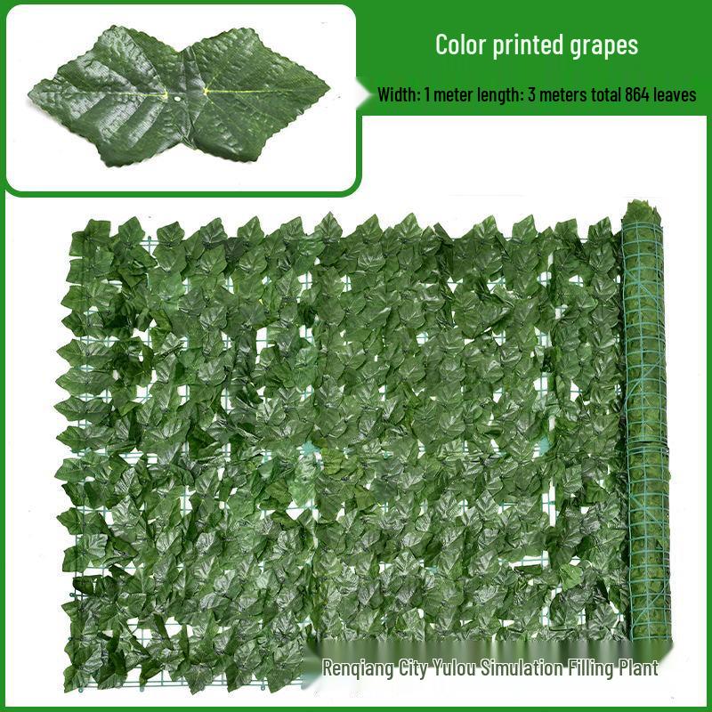 Artificial Leaf Hedge Privacy Screen for Balcony & Home Decor