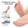 1 par separador de dedos para alinhamento ortopédico de joanete, espaçador de dedos, alisador, alívio da dor, palmilhas para fascite plantar, calos