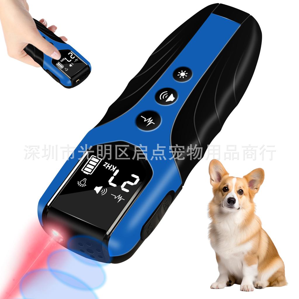 New Ultrasonic Dog Repeller Handheld Anti Barking Device Outdoor Ultrasonic Pet Trainer Dog Deterrent Training Tool