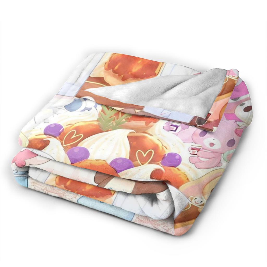 Sugarbunnies Zuckerhase Decken Cartoon Plüsch Überwurf Sommer Klimaanlage Personalisierbar Ultra-Weich Warm Bettwäsche