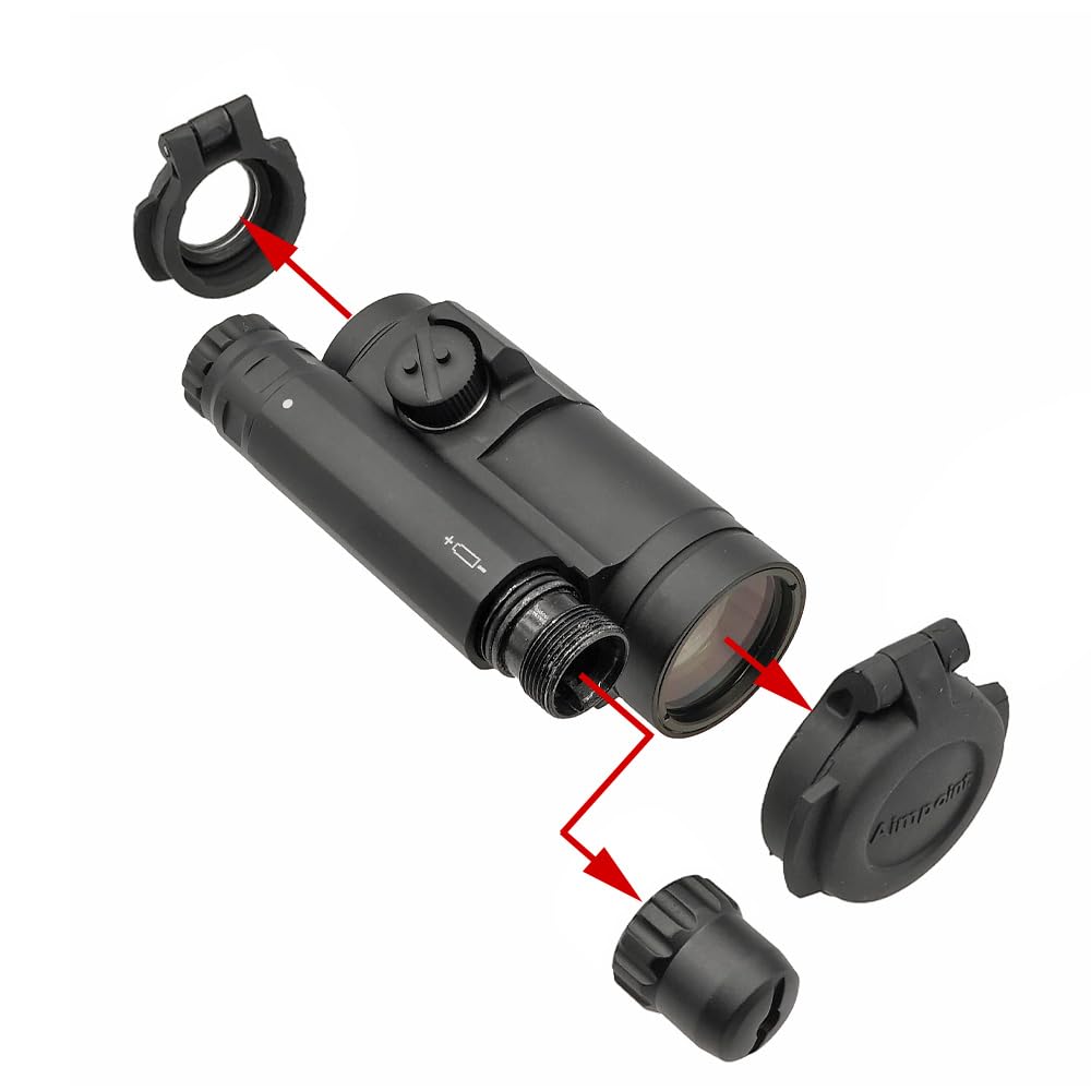 Ryohin Buhin Evolution Gear COMP M5 Red Dot Sight & Scalar Type 1.93" Mount Set, Hard Anodized Finish, Compatible with 20mm Rails