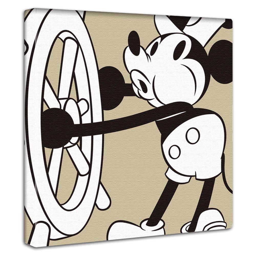 Disney Mickey Mouse Art 30cm X Made In Stylish Interior Living Room Beige Character Fabric Panel, 30cm, Japan, Poster, Decor, Decor, Pastel, Panel,