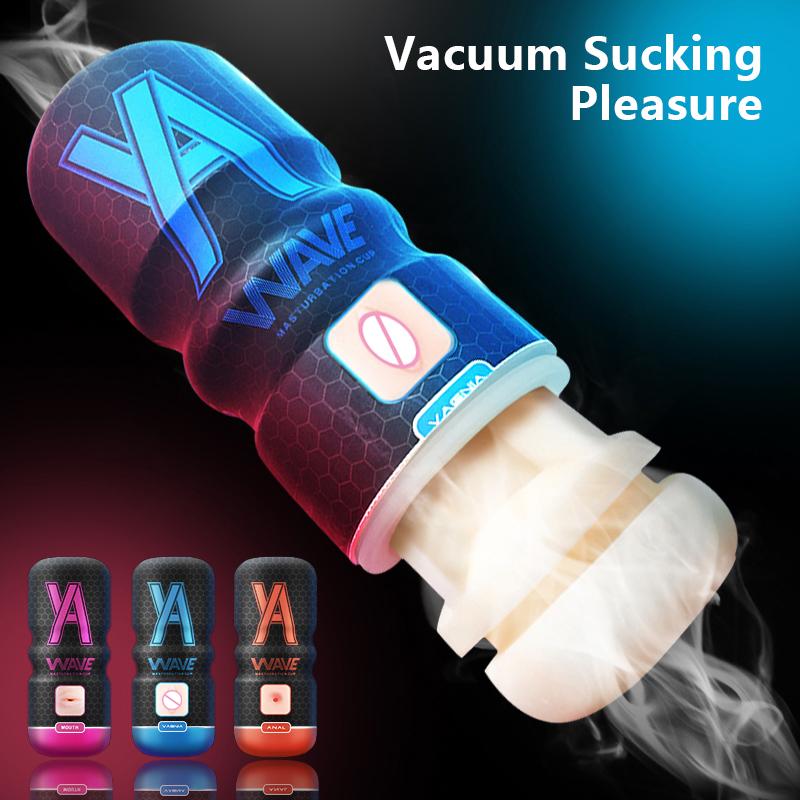 Masturbation Cup Powerful Sucking Realistic Anal Vagina Pocket Pussy Blowjob Massager Male Masturbator Sex Toys for Men 18+ Toys