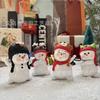Ny Julhartsstaty Prydnad Söt Busig Snögubbe Hem- och Festprydnad Prydnad