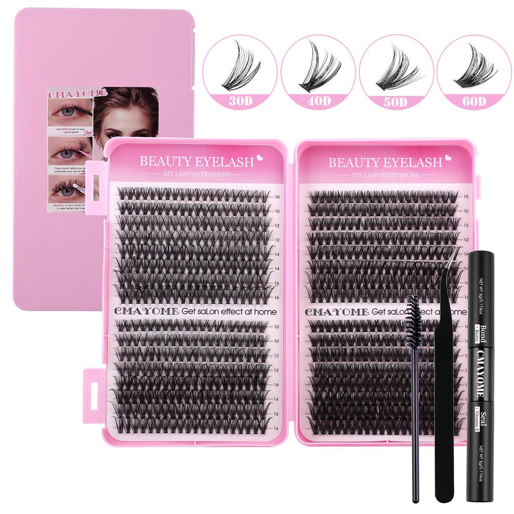 640 Tufts Diy Single Tufts Of False Eyelashes Natural Thick D-Song Segmented Grafting Eyelashes
