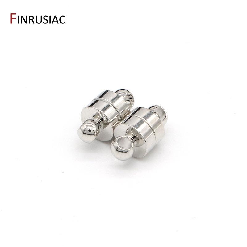 

Korean Fashion Magnetic Clasp 14k Real Gold Plated DIY Beaded Bracelet Necklace Jewelry Accessories Magnetic Ball Buckle 1 piece