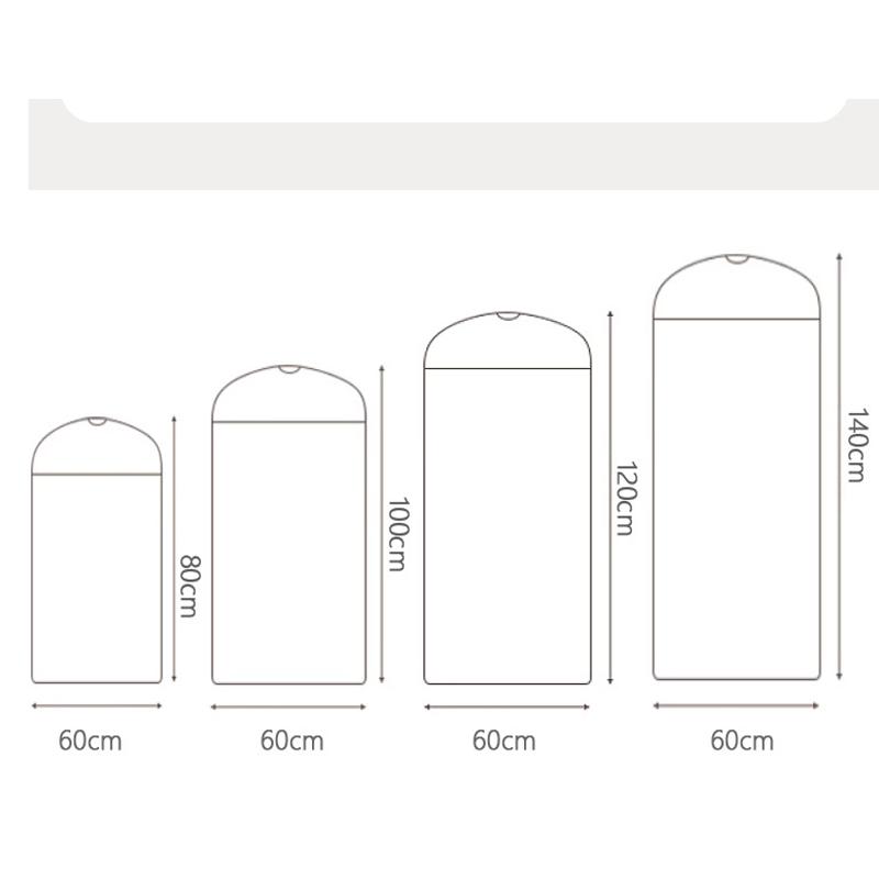 Non-Woven Clothes Dust Cover Household Hanging Garment Bag Suit Dust Proof Protector Wardrobe Storage Organizer