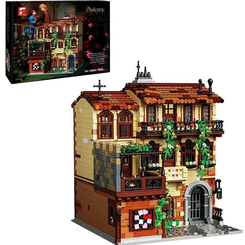

Non-Toxic 3800Pcs Classic Musical Theater Balcony Scene Building Blocks Architecture Model Bricks Desktop Decoration Kids Diy Toys Gifts