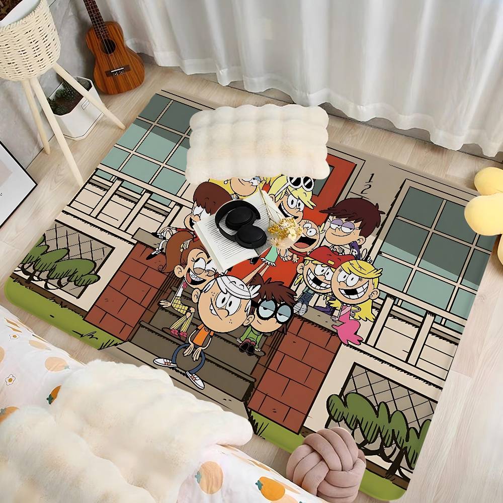 Anime T-The Loud House Kitchen Mat Kids Room Bedroom Decoration Balcony Anti-Slip Doormat Living Room Alfombra
