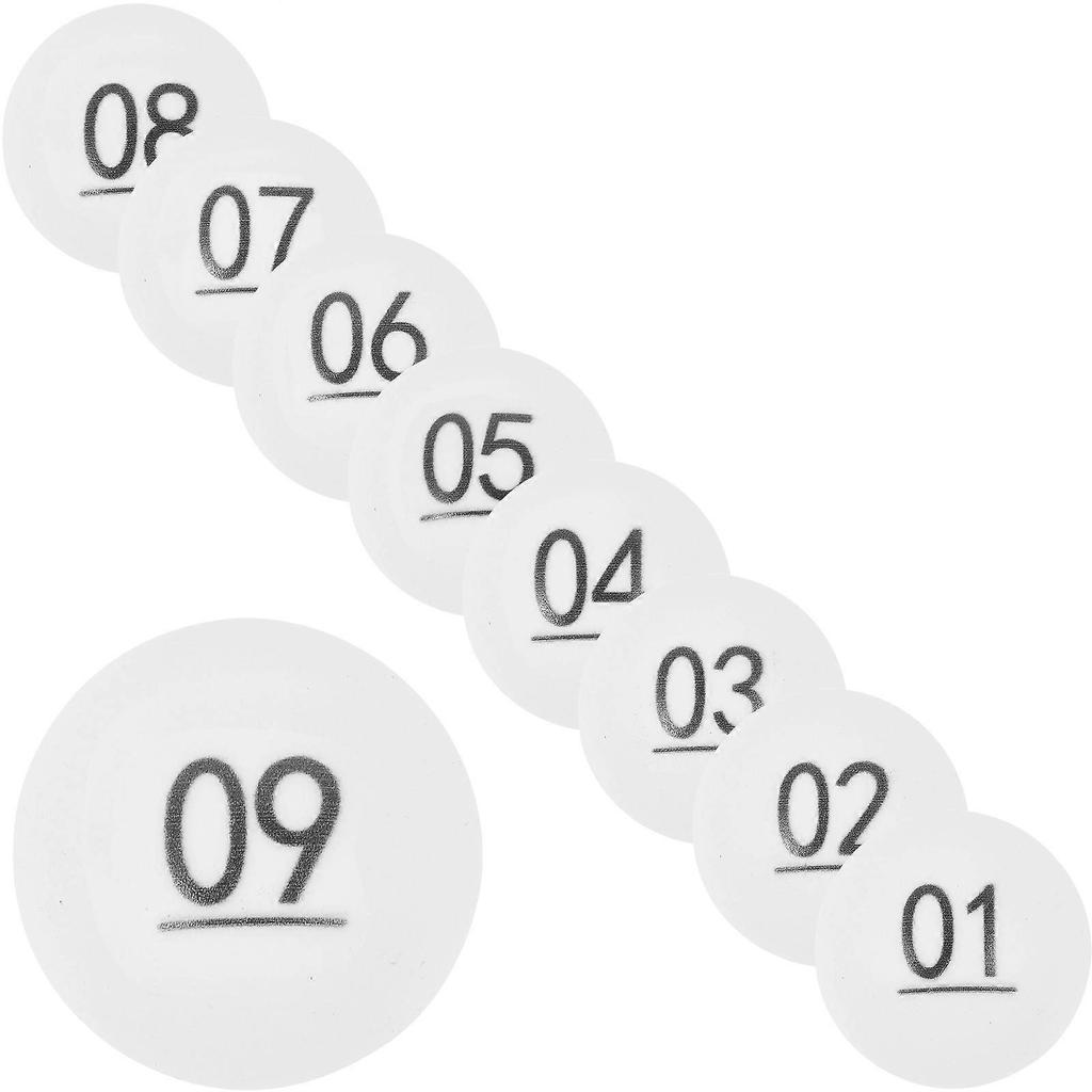 50Pcs Number Lottery Balls Activity Lottery Balls Entertainment Raffle Drawing Balls Party Game Balls