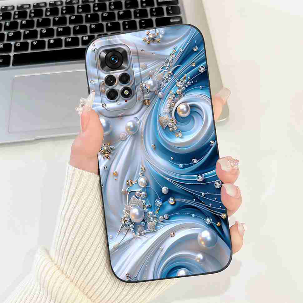 Cute Girl Cover For Xiaomi Redmi Note 11 Pro 4G Casing Soft Silicone Fundas Case For Redmi Note 11 Note11 Pro Cover Coque