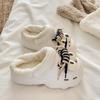 Thick-soled Velvet Hole Shoes Women's New Winter Wear Warm Bag Head Cotton Slippers Non-slip Cotton Slippers