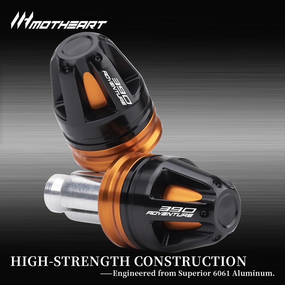 MotHeartZero Motorcycle Handlebar End Cap for 390 Adventure 2020-2024 7/8"(22mm) Steering Wheel 17mm Diameter