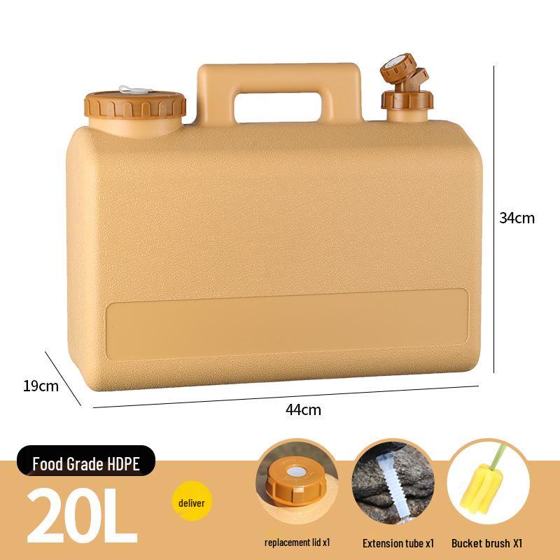 Montowany na samochodzie zewnętrzny kempingowy zbiornik na wodę z kranem