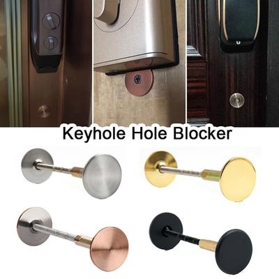 New Galvanized Door Hole Blocker Safety Decorative Cover Cat Eye Blocker Multifunctional Portable Lock Hole Patching Tool Door