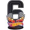 7Pcs Birthday Candles Set,Cake Numeral Candles,Racing Cars Themed Birthday Candles for Cake Candle Checkered Decoration 1