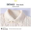 Men's Plus Size Christmas Jacquard Knit Sweater Coat