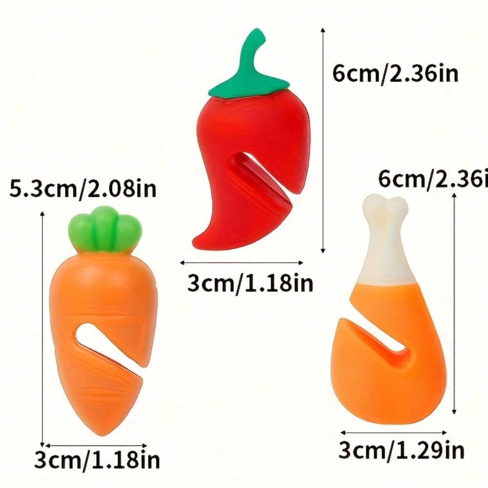 Heat-Resistant Silicone Pot Lid Holder With Carrot & Bell Pepper Design - Leak-Proof Non-Slip Kitchen Accessory, Keeps Lid Open To Reduce Spills