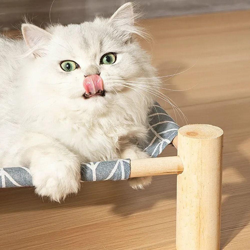 Detachable Kitten Sleeping Bed Wood Cat Hammock Bed Practical Cat Bed  Kitten Accessories