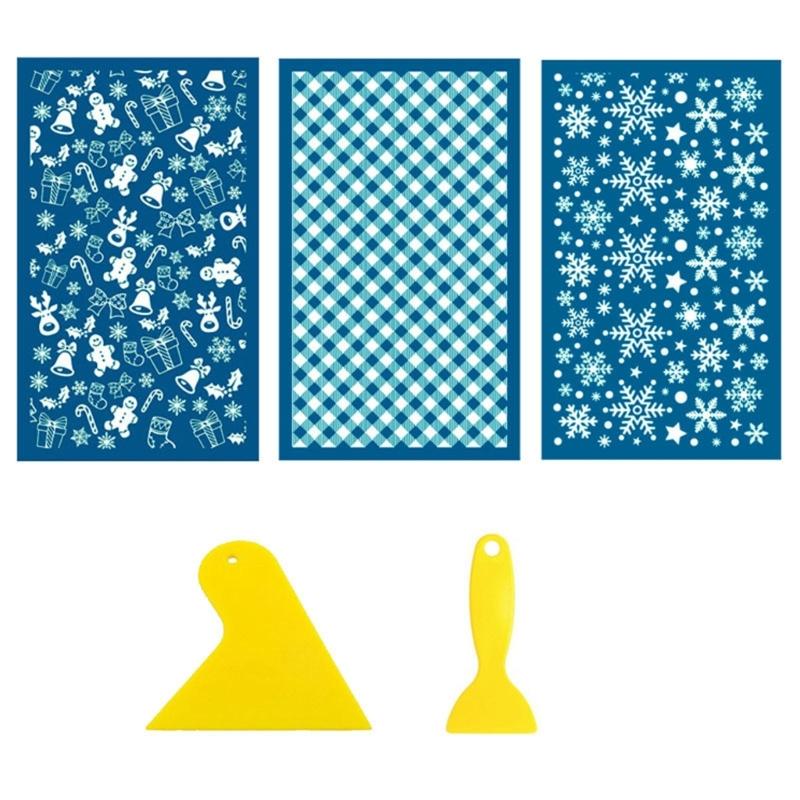 Clay Screen Printing Template 5Pcs Reusable Screen Printing Kits Used to Decorate Clay and Other Jewelry Clay Earrings 1