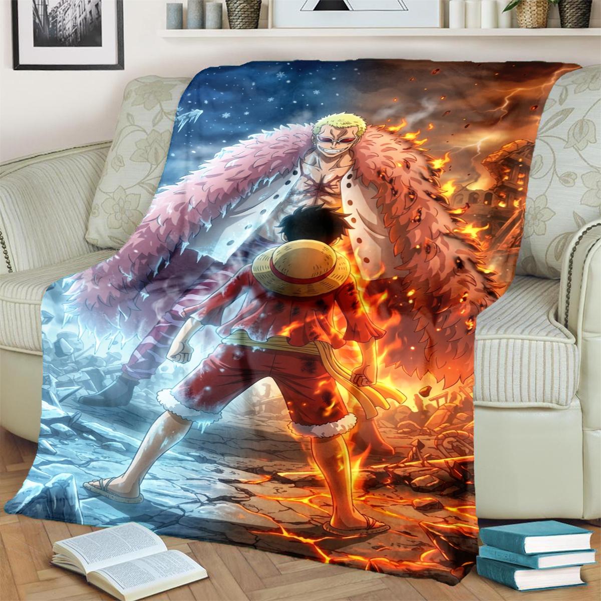 

Soft Flannel ONE PIECE Blanket Warm for Bedrooms, Sofas, Beds, Chairs, Outdoor Picnics and Travel 75x90cm
