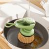 Airtight Pump Mechanism Kitchen Cleaning Brush Soap Dispensing Brush