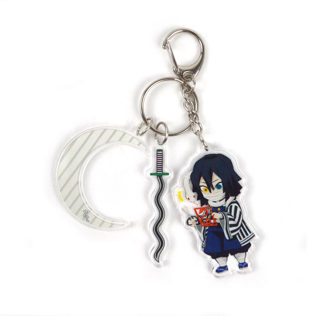 Demon Slayer Kamado Tanjirou Kamado Nezuko Agatsuma Zenitsu Anime Figure Key Ring Acrylic Key Chain Pendant Perfect Gift