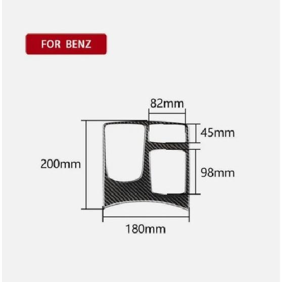 Carbon Fiber Gear Shift Panel Cover Trim for Mercedes Benz GLE GLS ML GL 2016-18